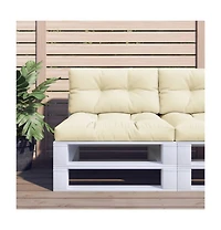 Pallet Cushion Cream 27.6"x15.7"x4.7" Fabric