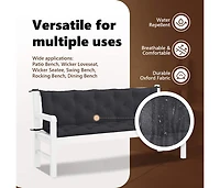 Garden Bench Cushion 70.9"x(19.7"+19.7")x2.8" Oxford Fabric