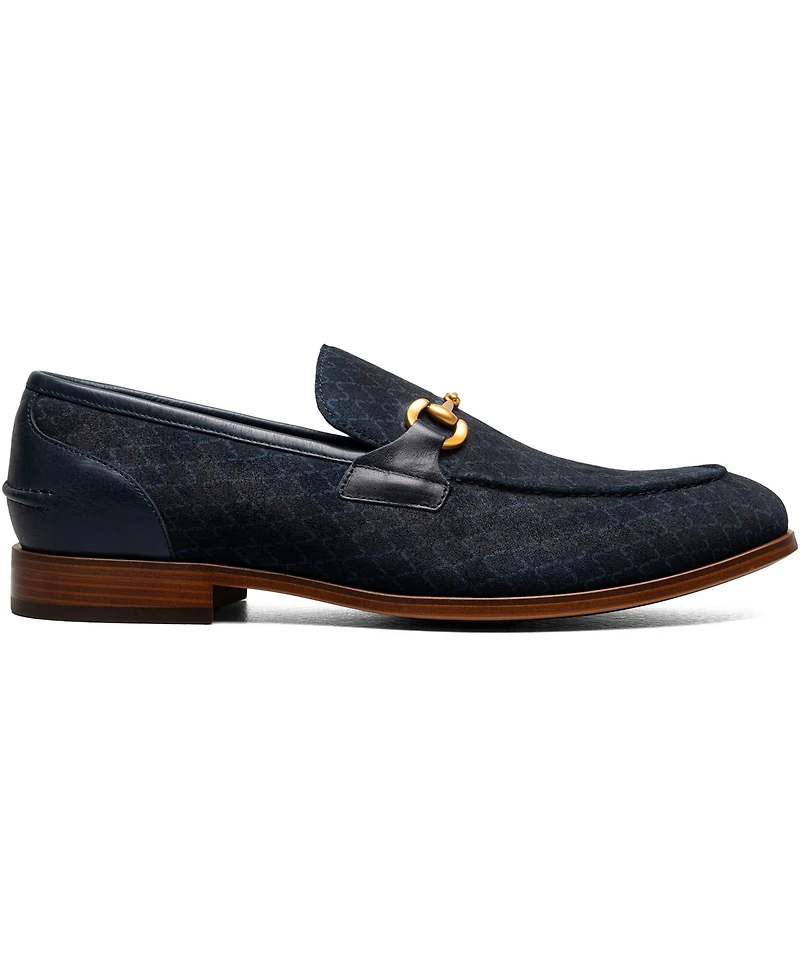 Stacy Adams Men's Brinkley Moc Toe Metal Bit Slip On Shoe
