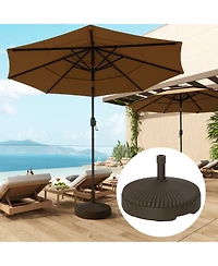 Outsunny Round Patio Umbrella Base Umbrella Sd, /Water Filled,