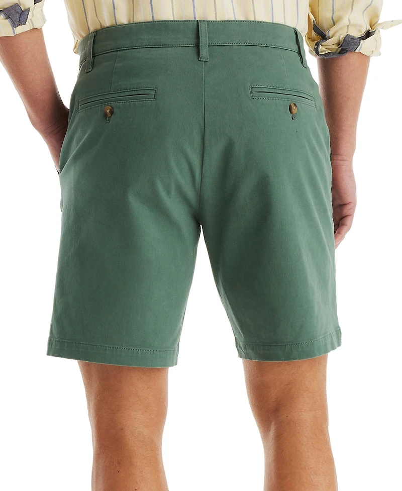 Nautica Men's Solid-Color Stretch-Twill 8.5" Deck Shorts