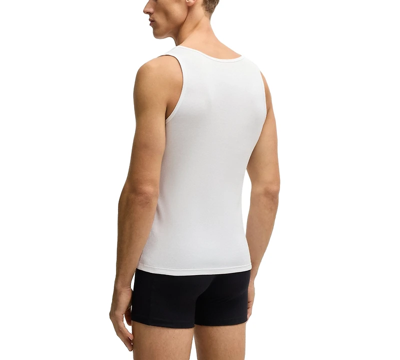 Boss by Hugo Boss Men's 3-Pack Classic Ribbed Tank Tops