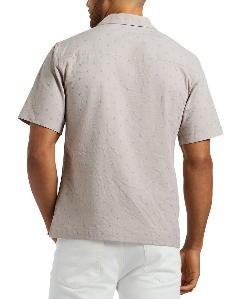 Men's Salaman Relaxed-Fit Printed Button-Down Shirt