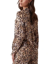 Guess Women's Enora Animal-Print Shirt