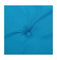 vidaXL Highback Chair Cushions 6 pcs Light Blue Oxford Fabric