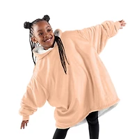 The Bare Homey - Youth Wearable Blanket Sherpa Side Pockets