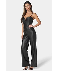 Bebe Women's Cropped Jumpsuit