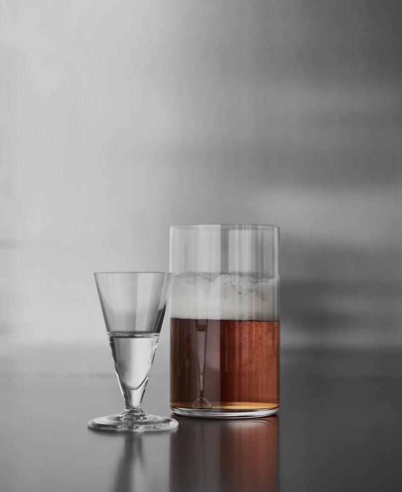 Orrefors Geometry Snaps Glass, Set of 2