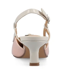 Journee Collection Women's Padma Slingback Kitten Heel Pumps