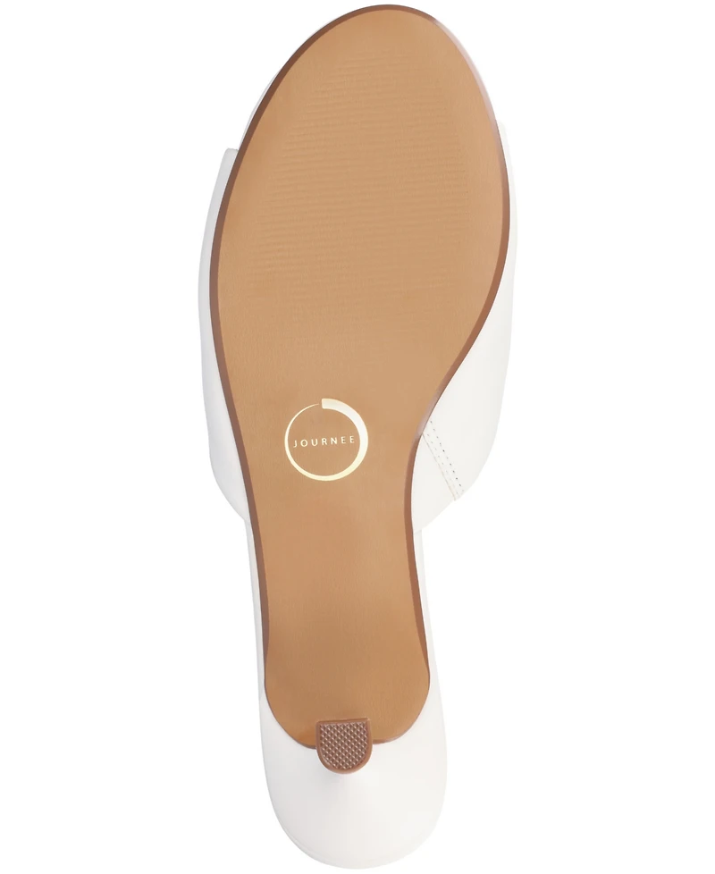 Journee Collection Women's Jeylah Kitten Heel Dress Sandals
