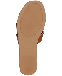Journee Collection Women's Prylin Bow Slide Flat Sandals