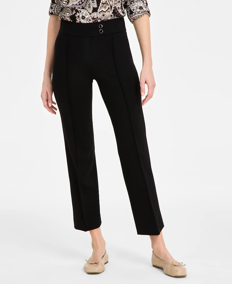 Jones New York Women's Pintucked Pull-On Pants