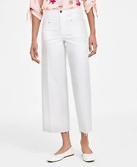 Jones New York Petite Patch-Pocket Wide-Leg Pants