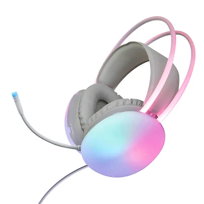 Gabba Goods Rainbow Led Gaming Headset with Adjustable Microphone. For PS5, Ps4, Xbox Series X/S, Switch, Pc, Mobile