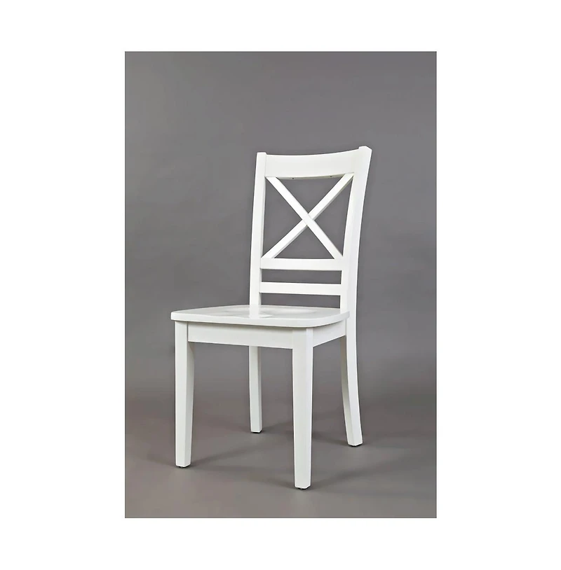 Simplicity Solid Wood Classic Cross-Back Dining Chair (Set of 2)