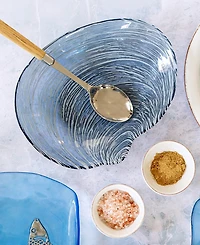 Vietri Isola Glass 7.75" Shell Plate