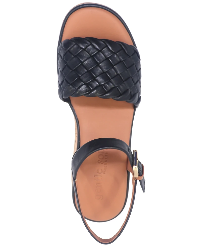 Gentle Souls Women's Dorris Woven-Band Sandals