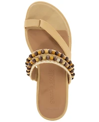 Gentle Souls Women's Lentini Beaded Flat Sandals