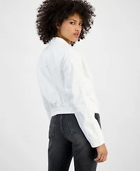 Guess Women's Raine Fold-Collar Button-Front Jacket