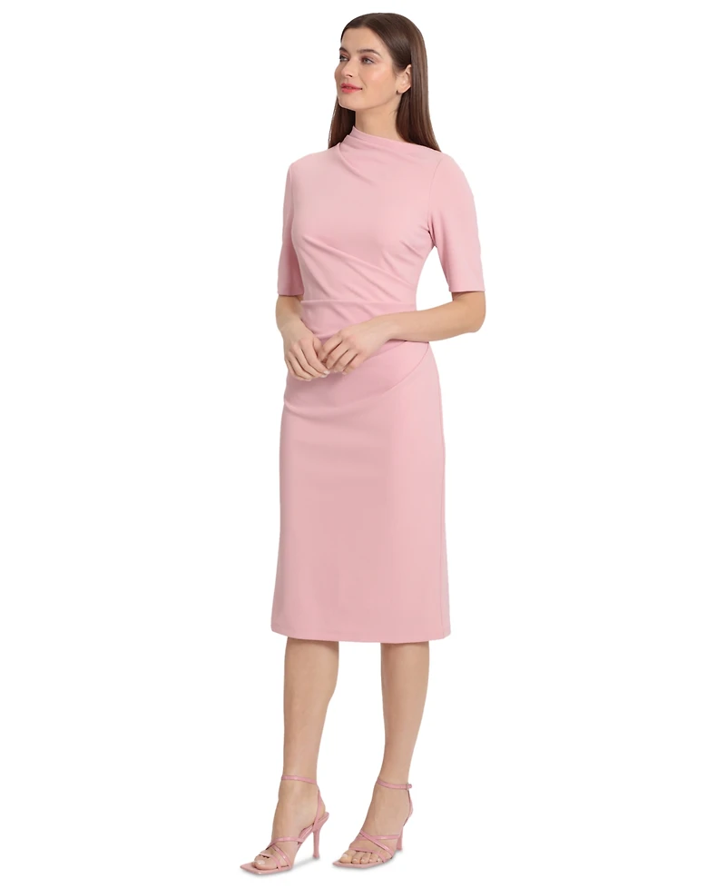 Maggy London Women's Ruched Sheath Dress