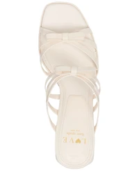 kate spade new york Women's Carolina Bow-Trim Block-Heel Sandals
