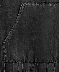 Mode of One Men's Concrete Relaxed-Fit Denim Hoodie, Exclusively at Macy's