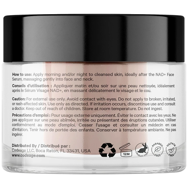 Maison Rouge Nad Face Cream, Resveratrol, Collagen, Niacinamide Hyaluronic Acid, Vitamin C & E, Aloe Vera, Shea Butter, Skin Care Wrinkles Moisturizer