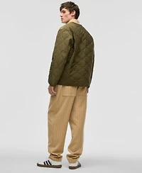 Mode Of One Mens Reversible Shell Quilted Jacket Pinstripe 1 4 Zip Track Jacket Regular Fit Pinstripe Track Pants Exclusively At Macys