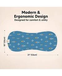 KeaBabies 5pk Softe Muslin Burp Cloths for Baby Girls and Boys, Organic Burping Babies, Clothes