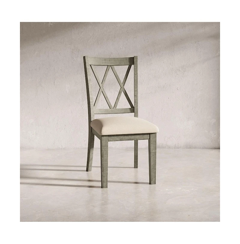 Telluride Rustic Farmhouse Solid Wood Dining Chair (Set of 2)