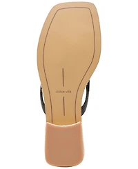 Dolce Vita Women's Barty Whipstitch Thong Low Heel Sandals
