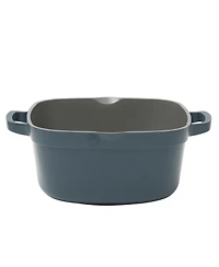 Crock-Pot Northvale Cast Aluminum Lightweight Durable 5.2 Quart Heavy Duty Dutch Oven Pot With Lid, Safe, Dual Handles - Matte Blue