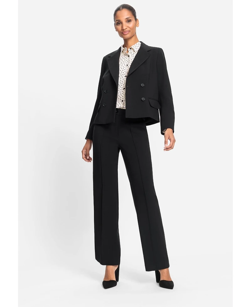 Olsen Women's Cropped Double Breasted Blazer