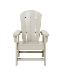 Kids Outdoor Adirondack Plastic Patio Chair (Set of