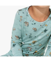 Bellabu Bear Kids Unisex Kids Mushroom Cycle Set of 2 Piece Pajamas