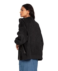 Belle & Bloom Women's Most Wanted Suede Bomber Jacket