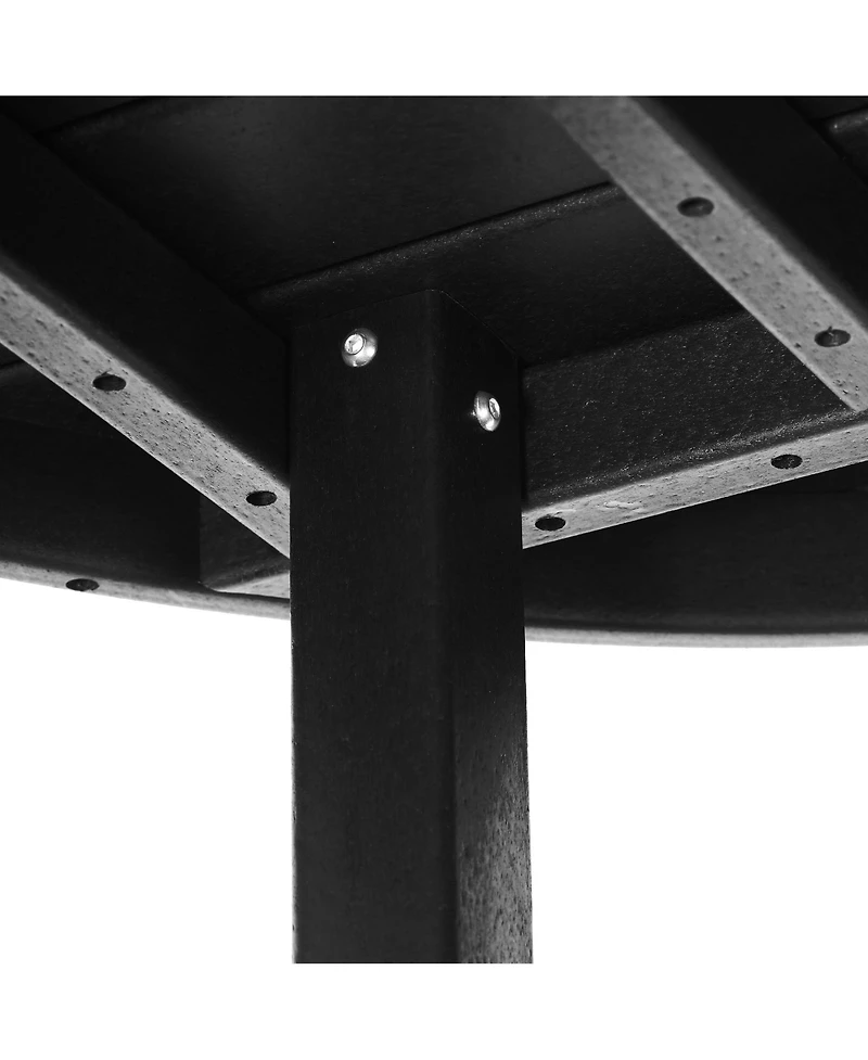Low Outdoor Hdpe Round Patio Coffee Table