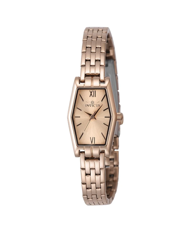 Invicta Women's 48129 Angel Quartz 3 Hand Rose Gold Dial Watch
