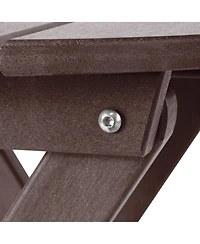 Hdpe Outdoor 24.5 Inch Round Portable Folding Patio Dining Table