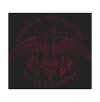 Harry Potter Big & Tall Order of the Phoenix Symbol Black T-shirt-4XL