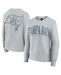 Fanatics Women's Gray Tampa Bay Buccaneers Elements Pullover Sweatshirt