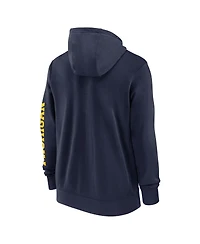 Jordan Men's Navy Michigan Wolverines Primetime Primary Mascot Full-Zip Hoodie