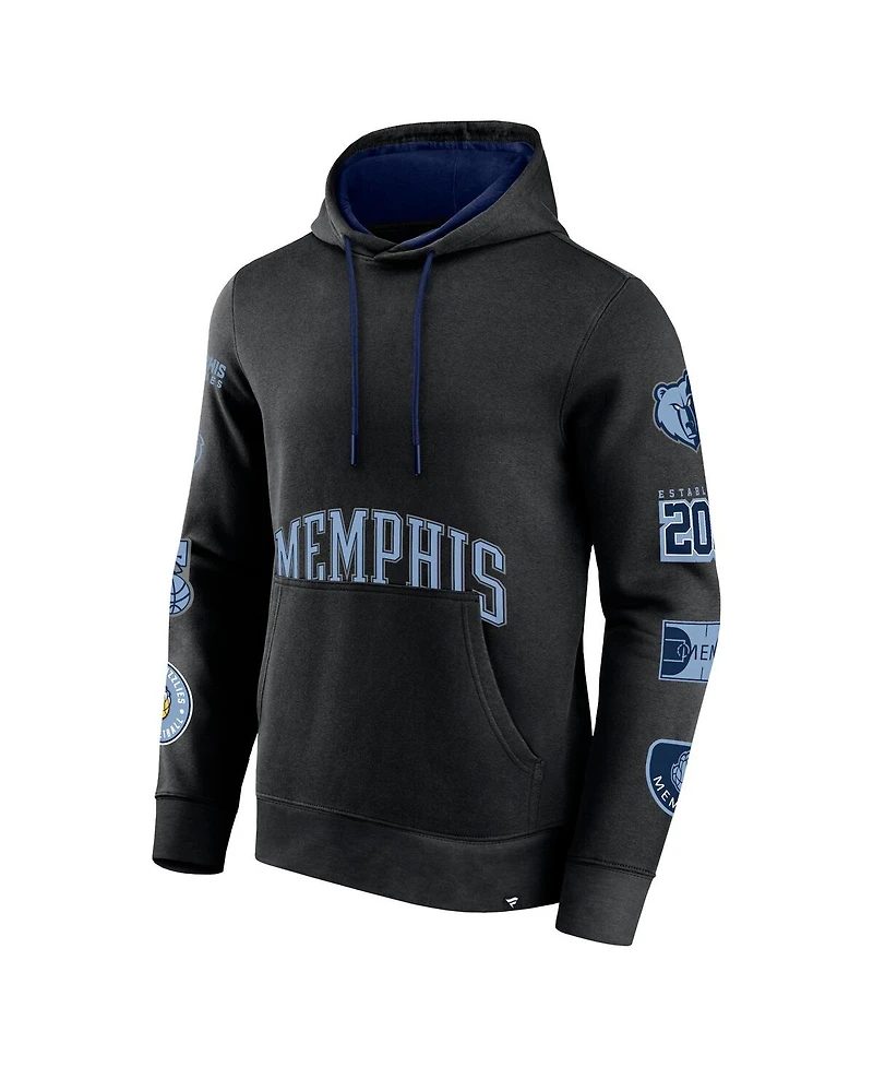 Fanatics Men's Black Memphis Grizzlies Home Court Pullover Hoodie