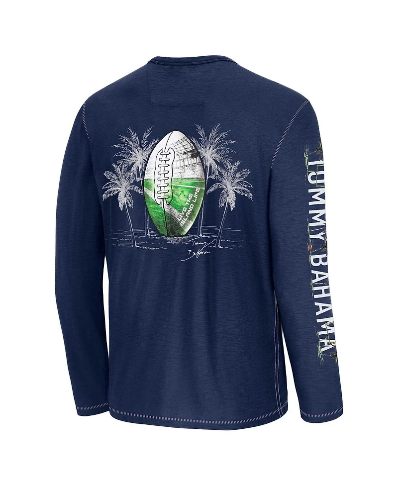 Tommy Bahama Men's Blue Dallas Cowboys Oasis Endzone Lux Long Sleeve T-Shirt