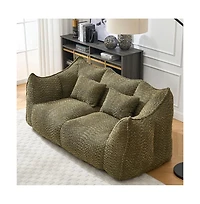Bean Bag Chair for Adults, Cozy Chenille Sofa, Perfect for Gaming, Reading, and Relaxing-The Pop Home