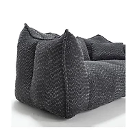 Bean Bag Chair for Adults, Cozy Chenille Sofa, Perfect Gaming, Reading, and Relaxing-The Pop Home