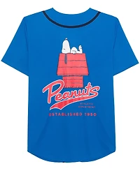 Hybrid Men's Peanuts Baseball Jersey Shirt