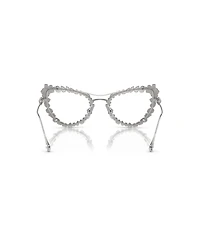 Swarovski Women's Blue Light Glasses with Crystals clip-on, SK7011