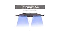 Outdoor Beach Umbrella – Lightweight and Uv-Protected Shade for Beach, Patio, or Fun