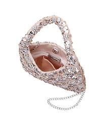 Nina Floral Patterned Sequin Hobo Bag